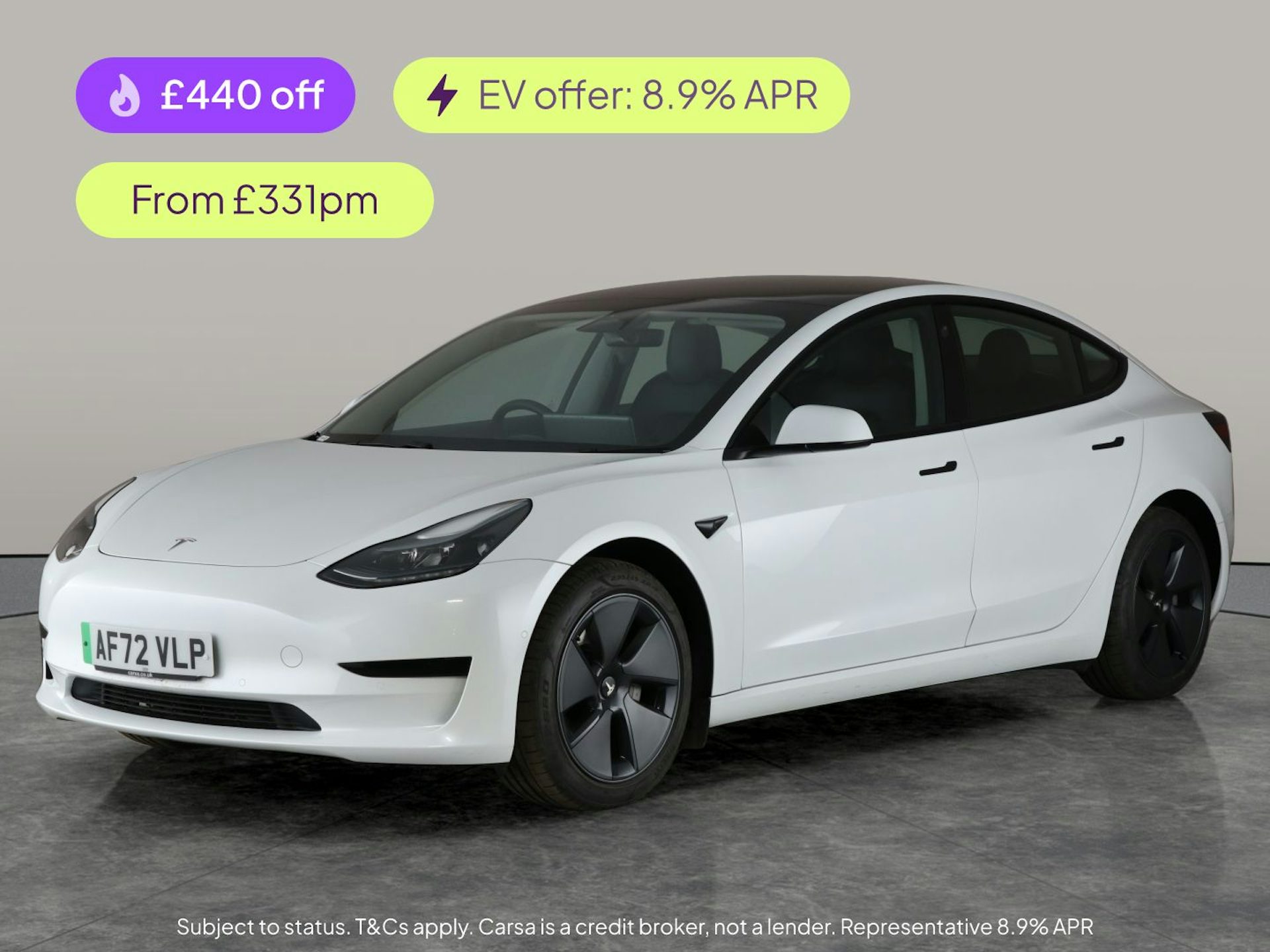 Image of a 2022 Tesla Model 3 RWD Auto Standard